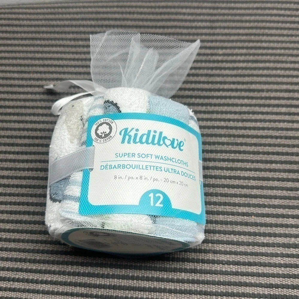 Kidilove 12 Pack Washcloths  - - Picture 2 of 4